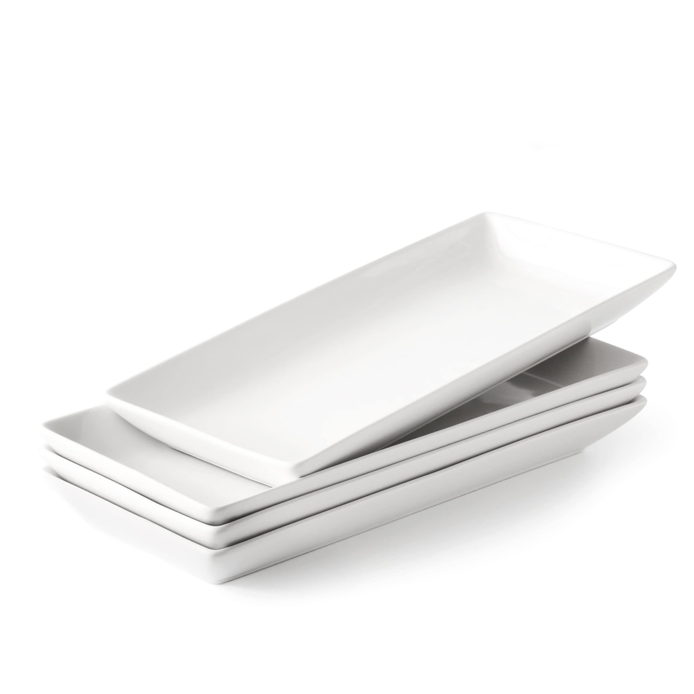 Rectagular Porcelin Platter 18cm Pack Of 12Pcs